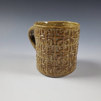 Amber Celadon Handbuilt Mug