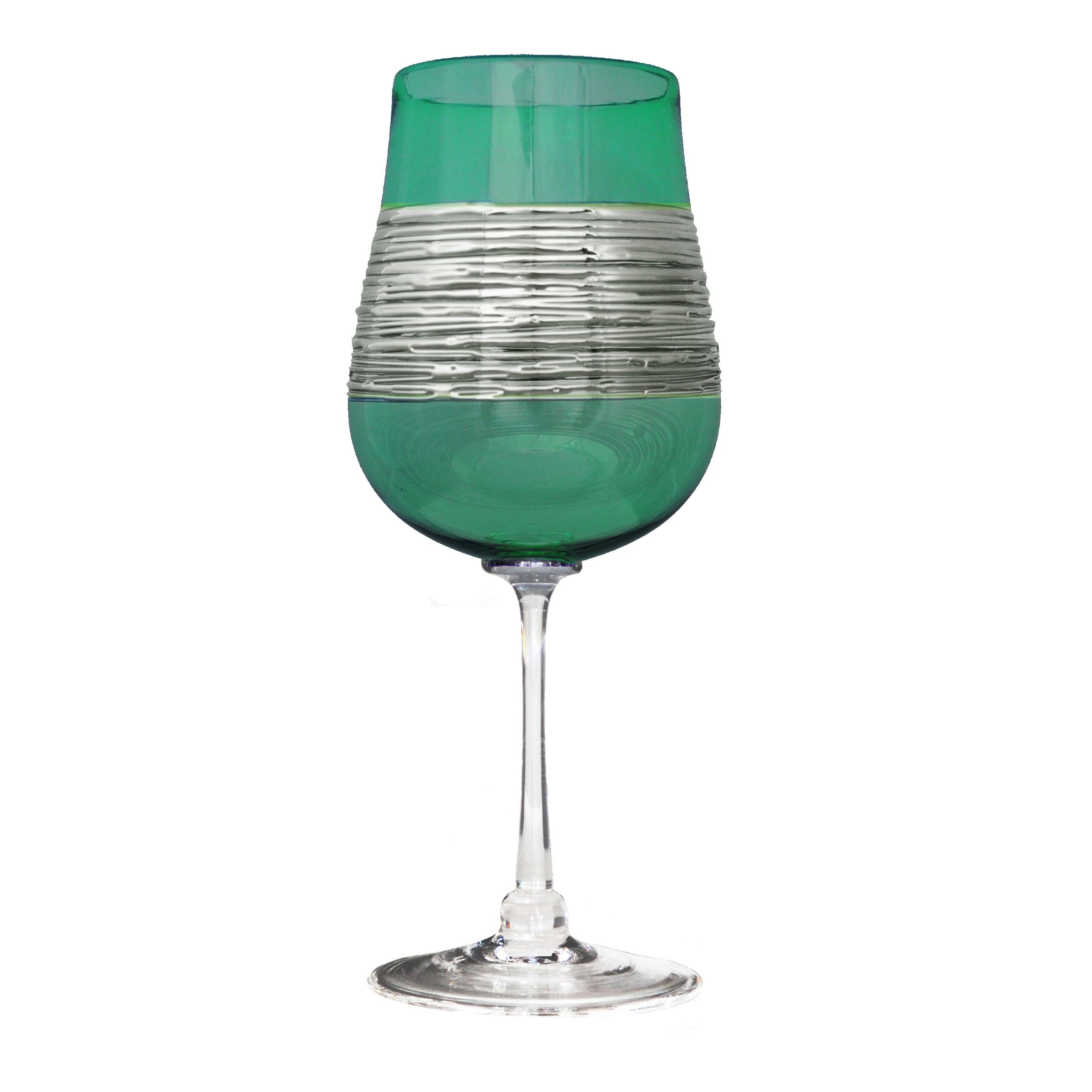 Green, white wine