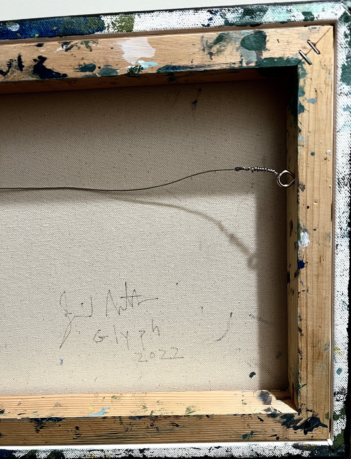 Backing hanging mechanism.