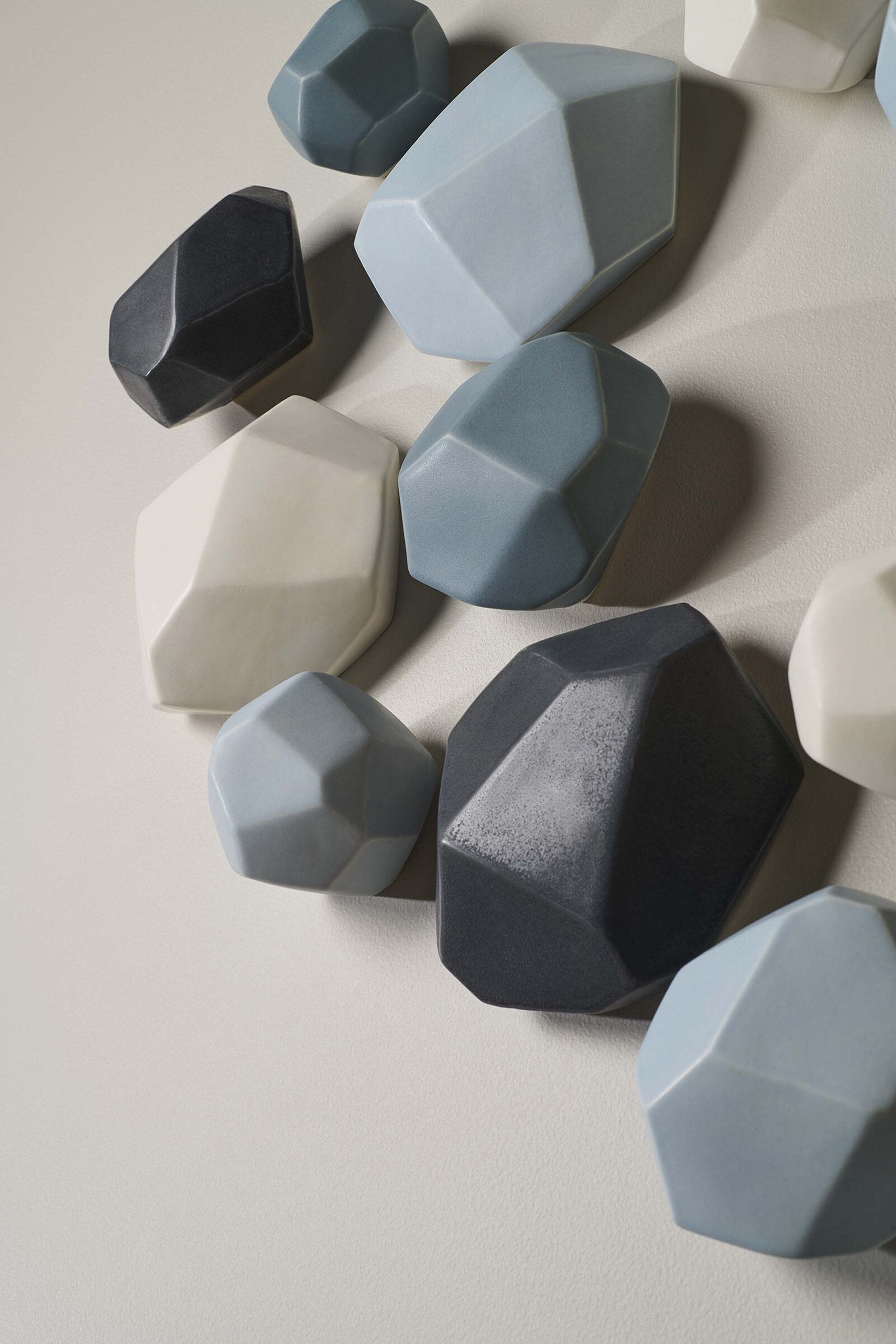 Geometric Wall Stones, Set of 36