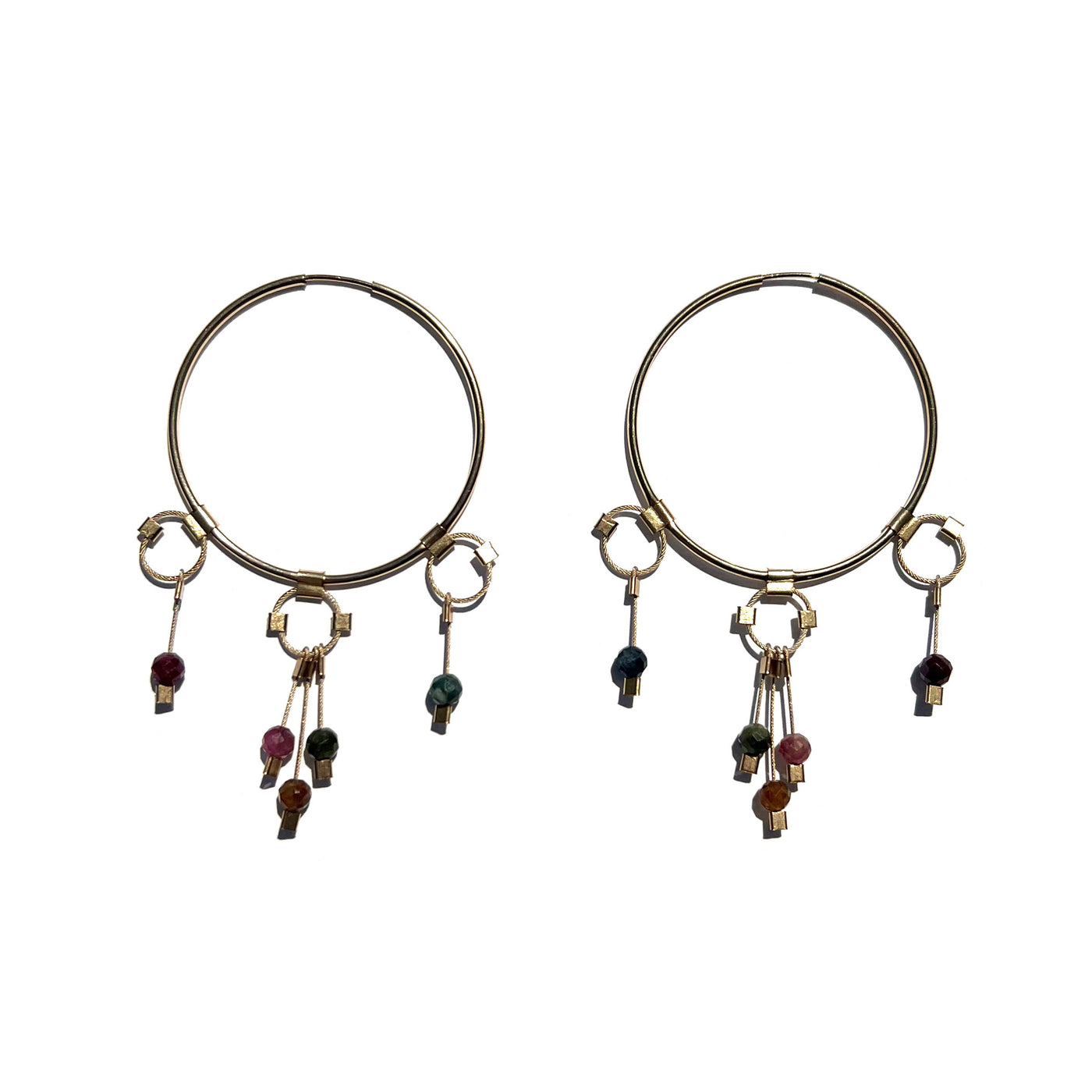 Tassel Panache Hoop Earring