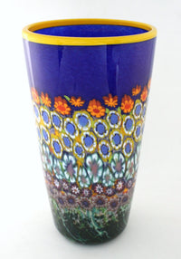 Lapis Blue Giverny Cylinder Vase