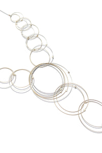 Orbiting Circles Lariat Necklace