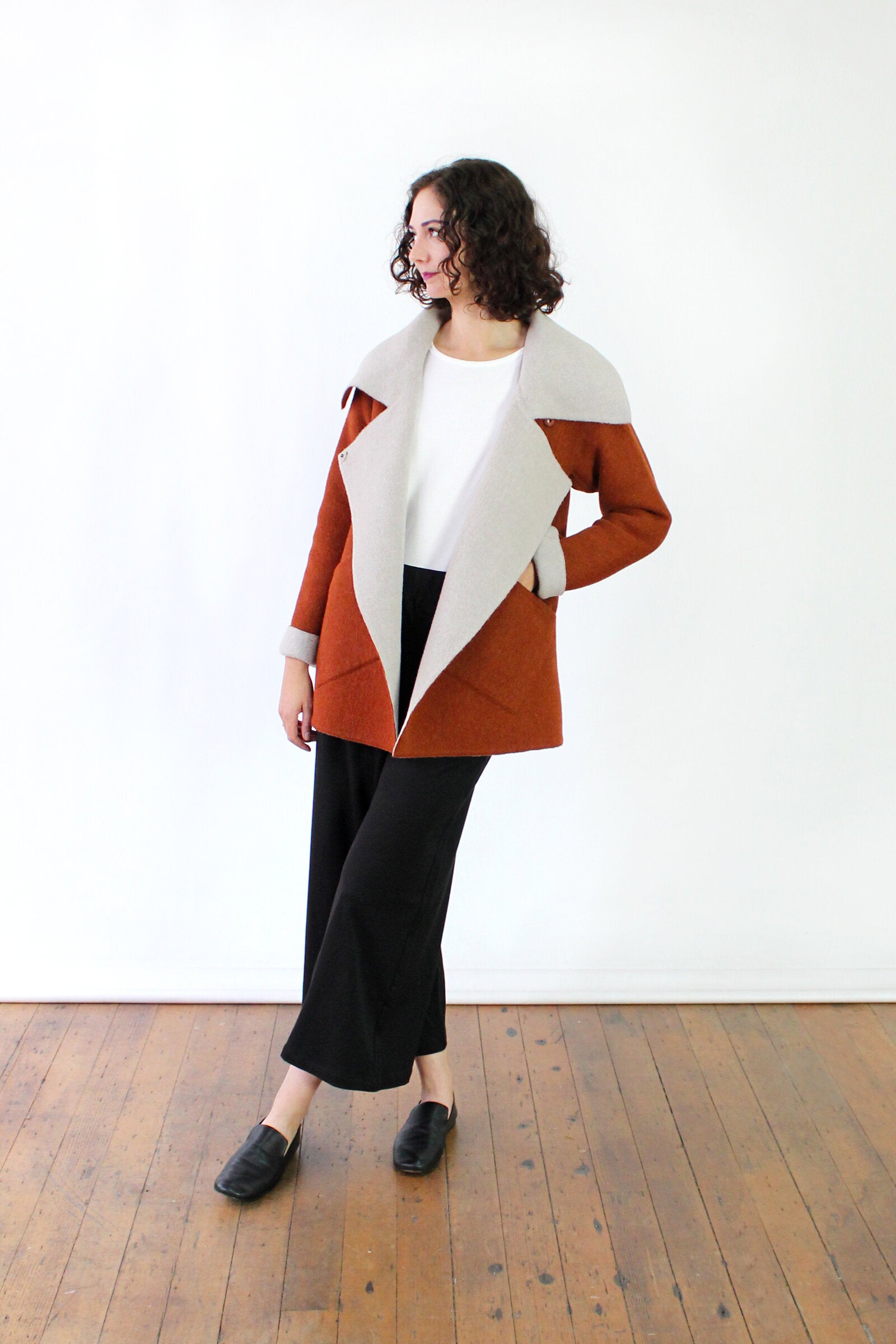 The Big Collar Reversible Coat · Artful Home