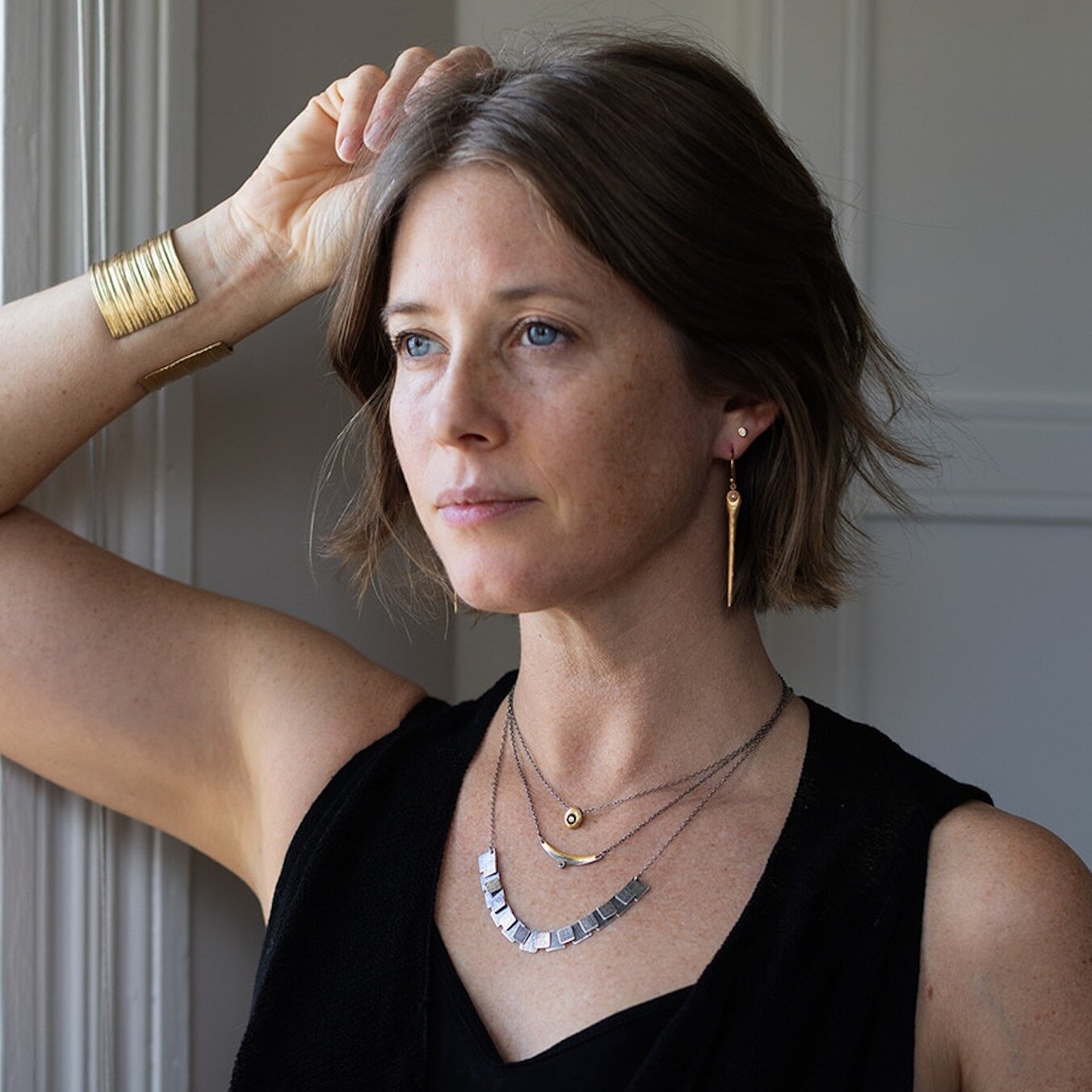 Petite Square Pivot Necklace