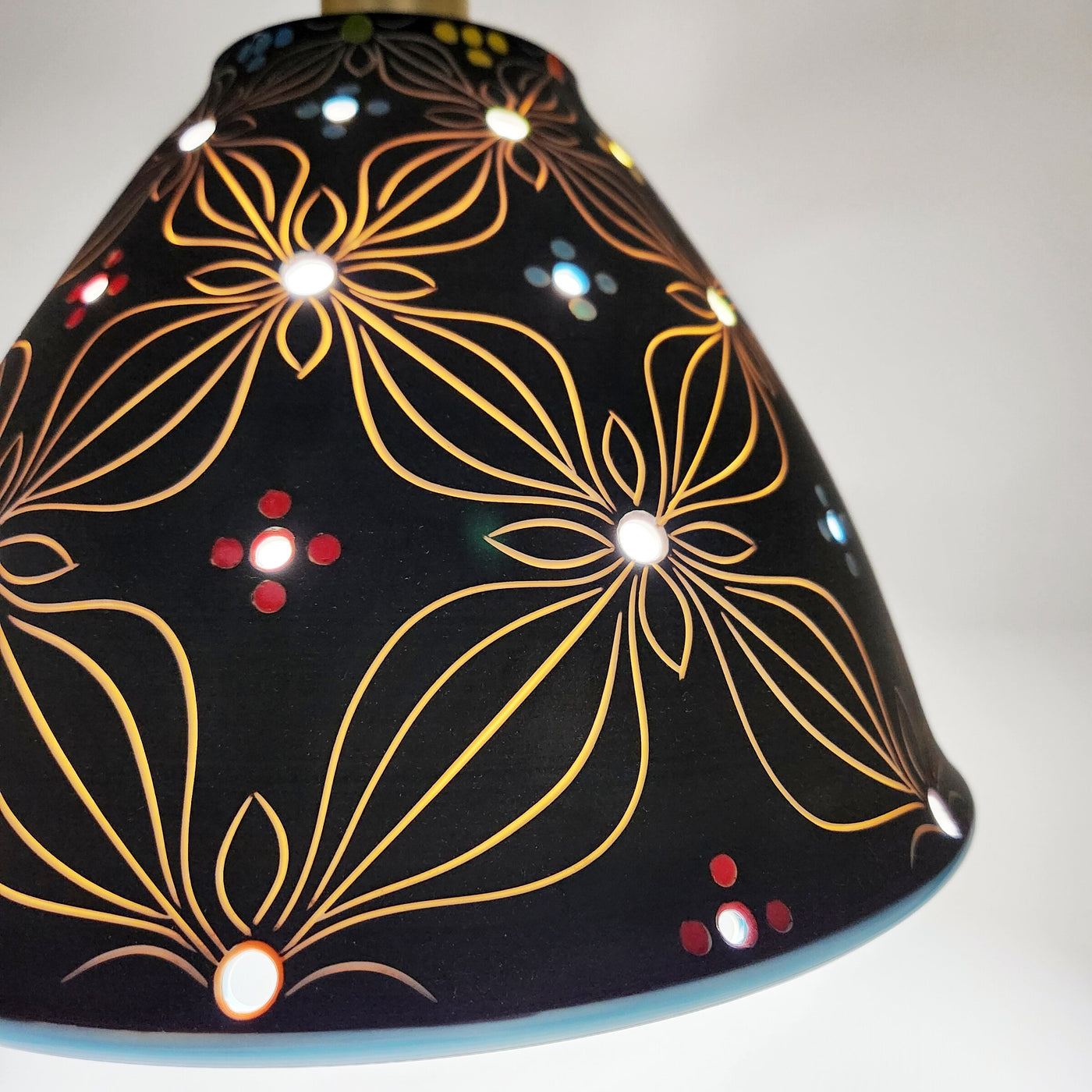 Noctornal Bloom Porcelain Pendant
