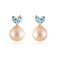 Pearl & Diamond Queen Rabbit Earrings