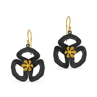 Gold Poppy Earrings