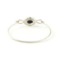 Scallop Oval Bracelet with Australian Spinel