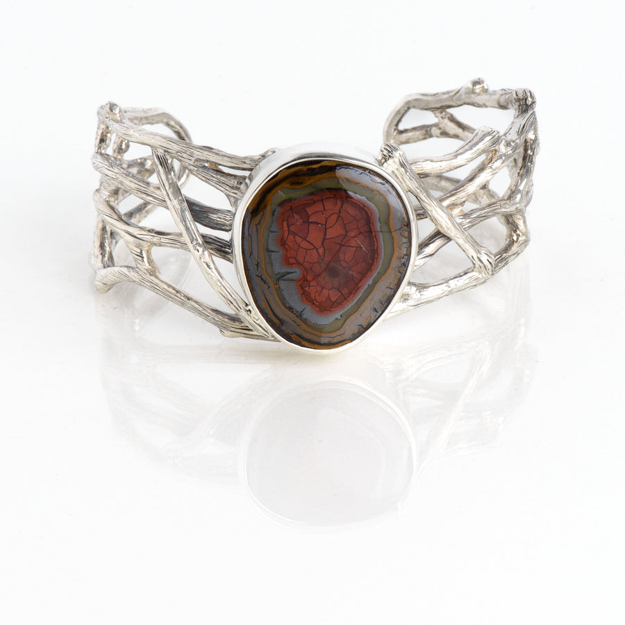 Rare Australian Opal Twig Cuff