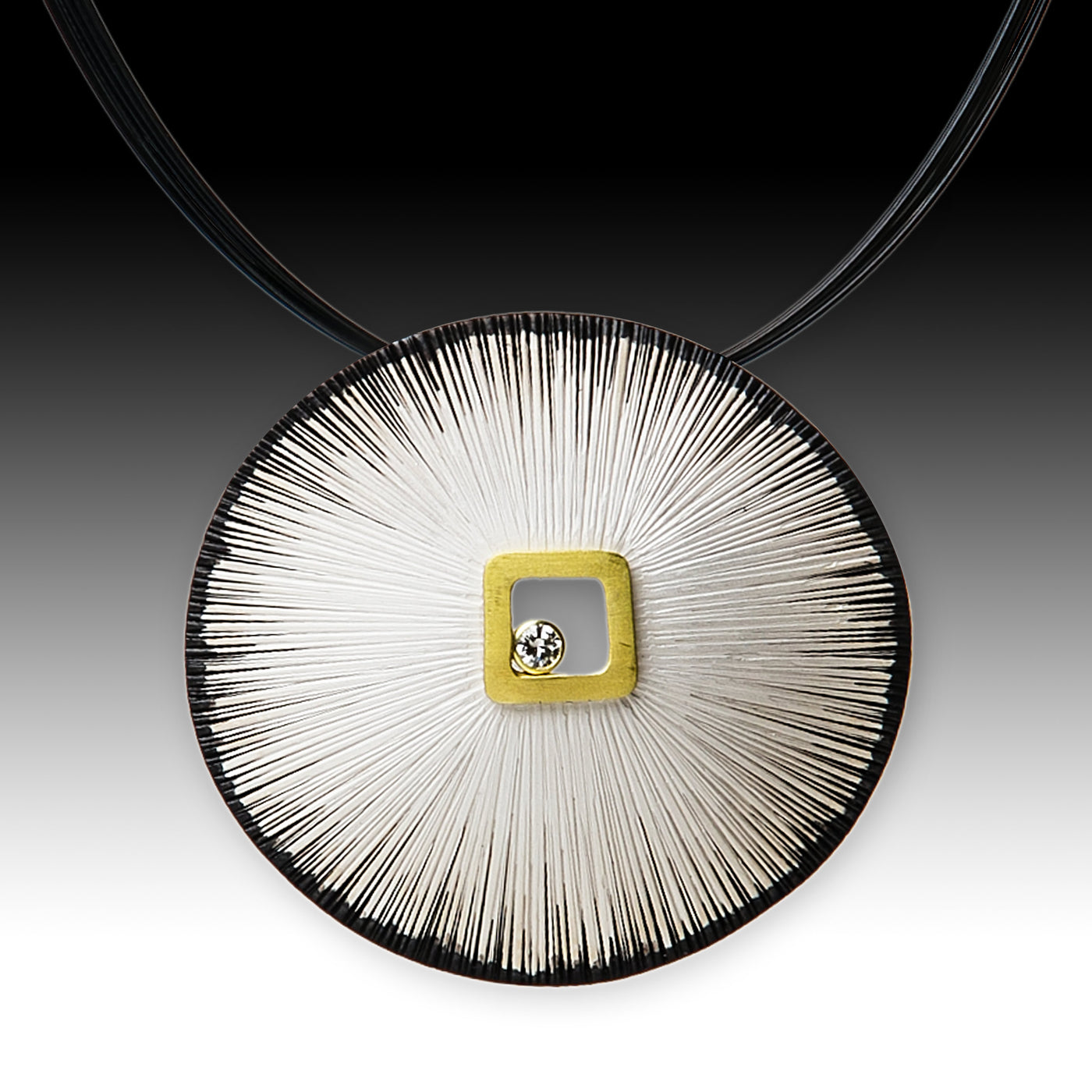 Sand Dollar Pendant with Diamond
