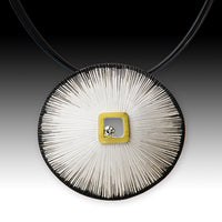 Sand Dollar Pendant with Diamond