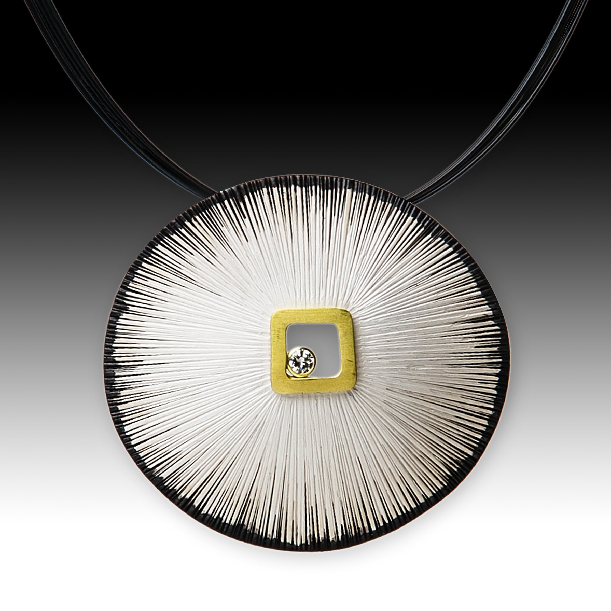 Sand Dollar Pendant with Diamond