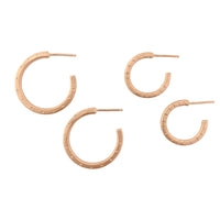 large and small rose gold vermeil