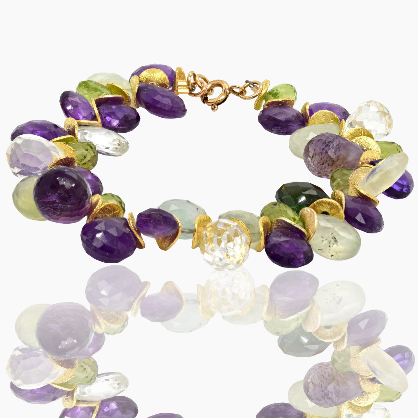 Multi Gemstone Signature Bracelet