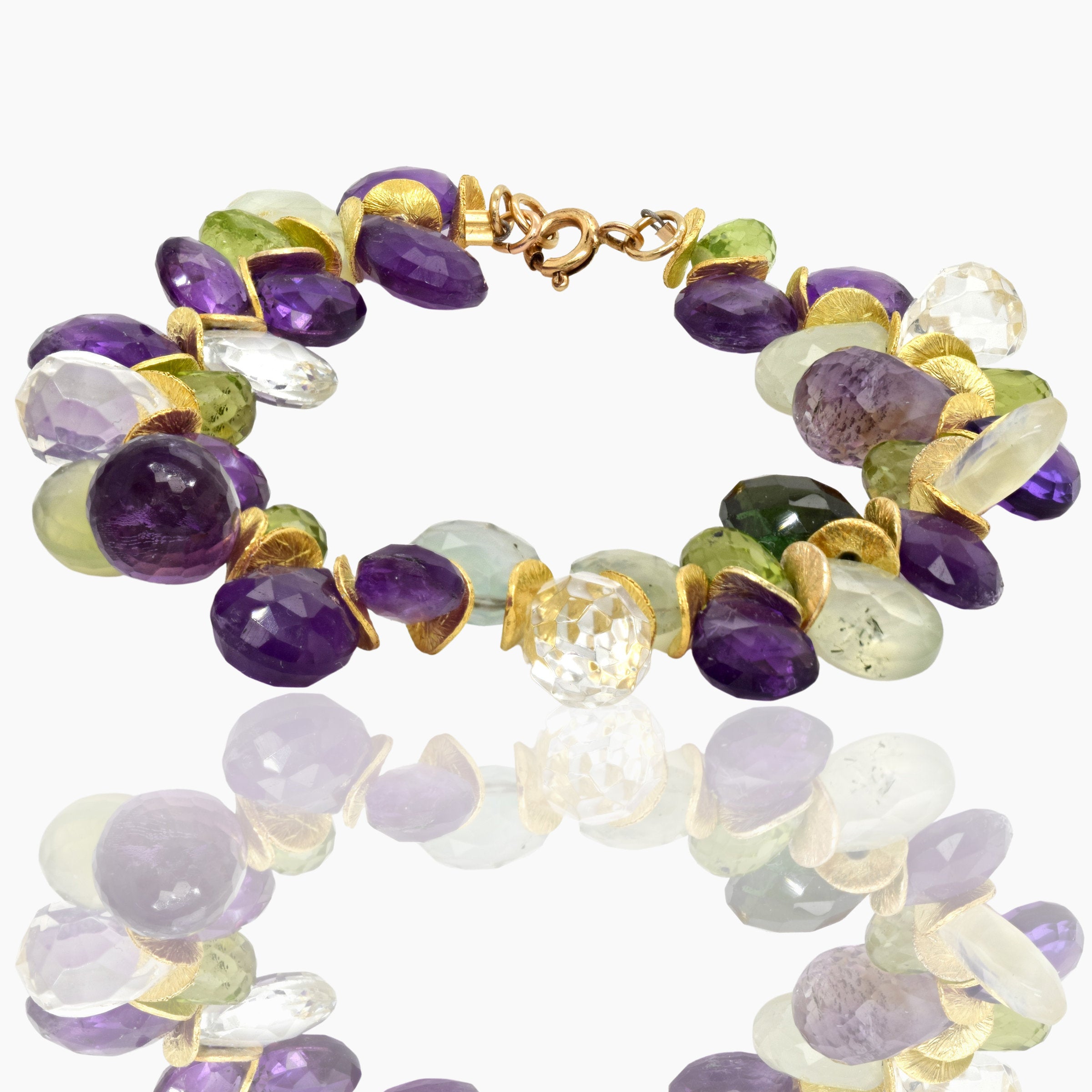 Multi Gemstone Signature Bracelet