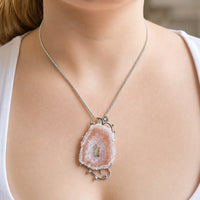 Blushing Agate Pendant