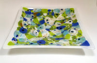 Green and Blue Square Bowl