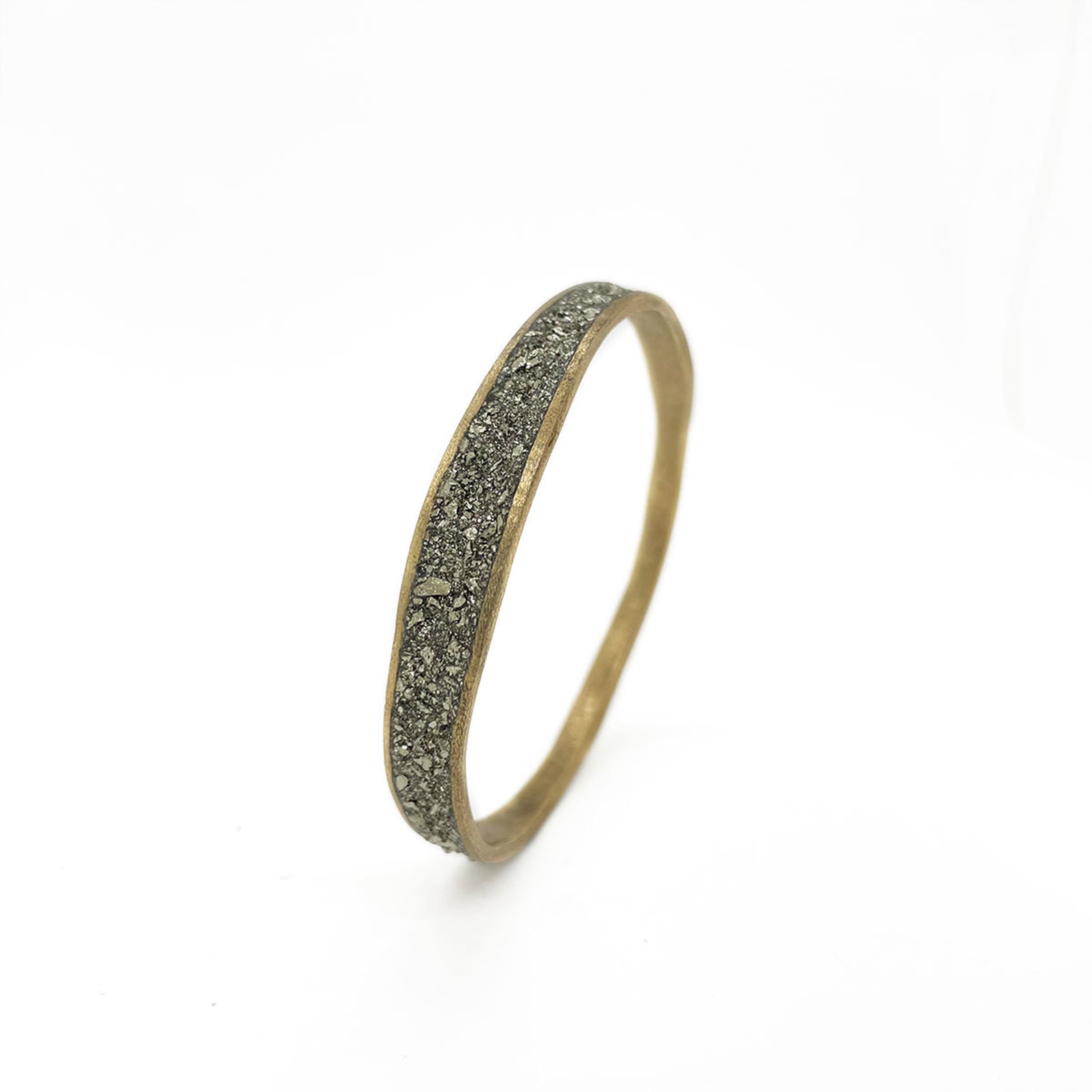 Pyrite Bangle Bracelet
