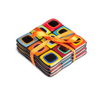 Liquorice Allsorts Style Coaster Set