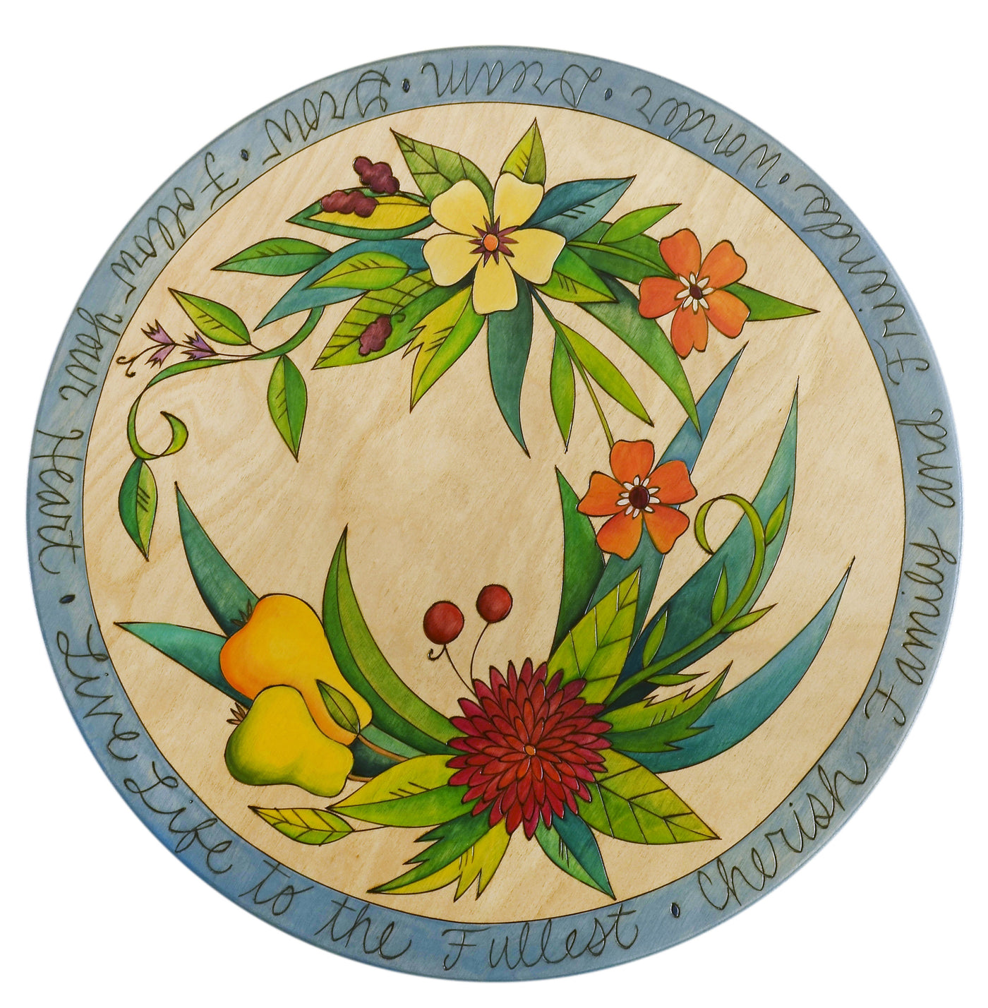 Floral Lazy Susan