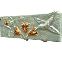 Pollinators Tile in Light Green and Yellow