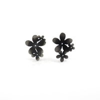 Flower Canopy Asymmetrical Stud Earrings