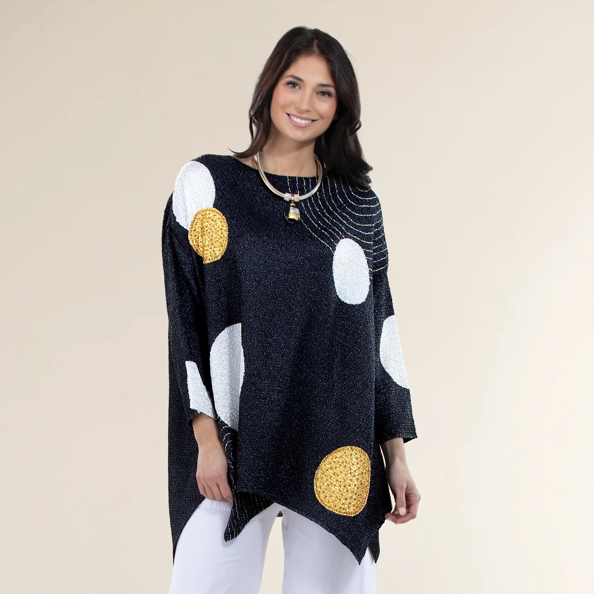 Rippling Circles Crinkle Tunic