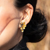 18k Yellow Gold on Sterling Silver