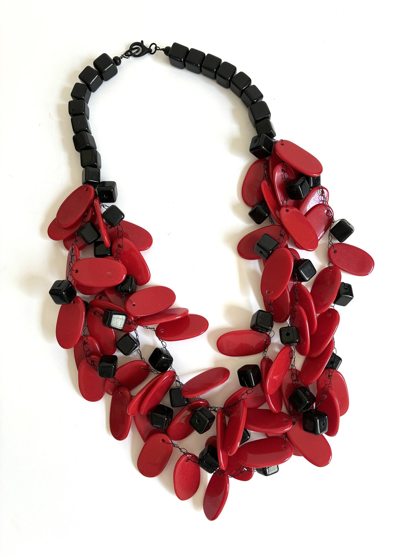 Red Ovals Necklace