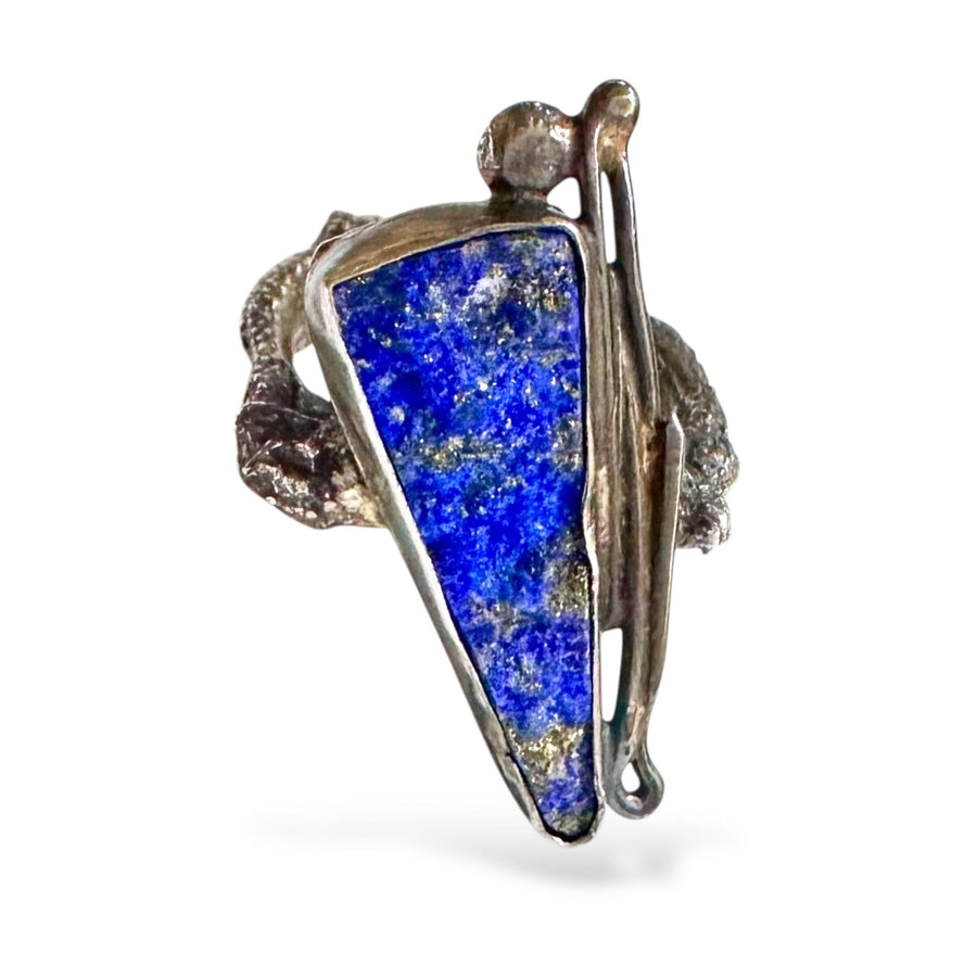 Druzy Lapis Sticks & Stones Statement Ring