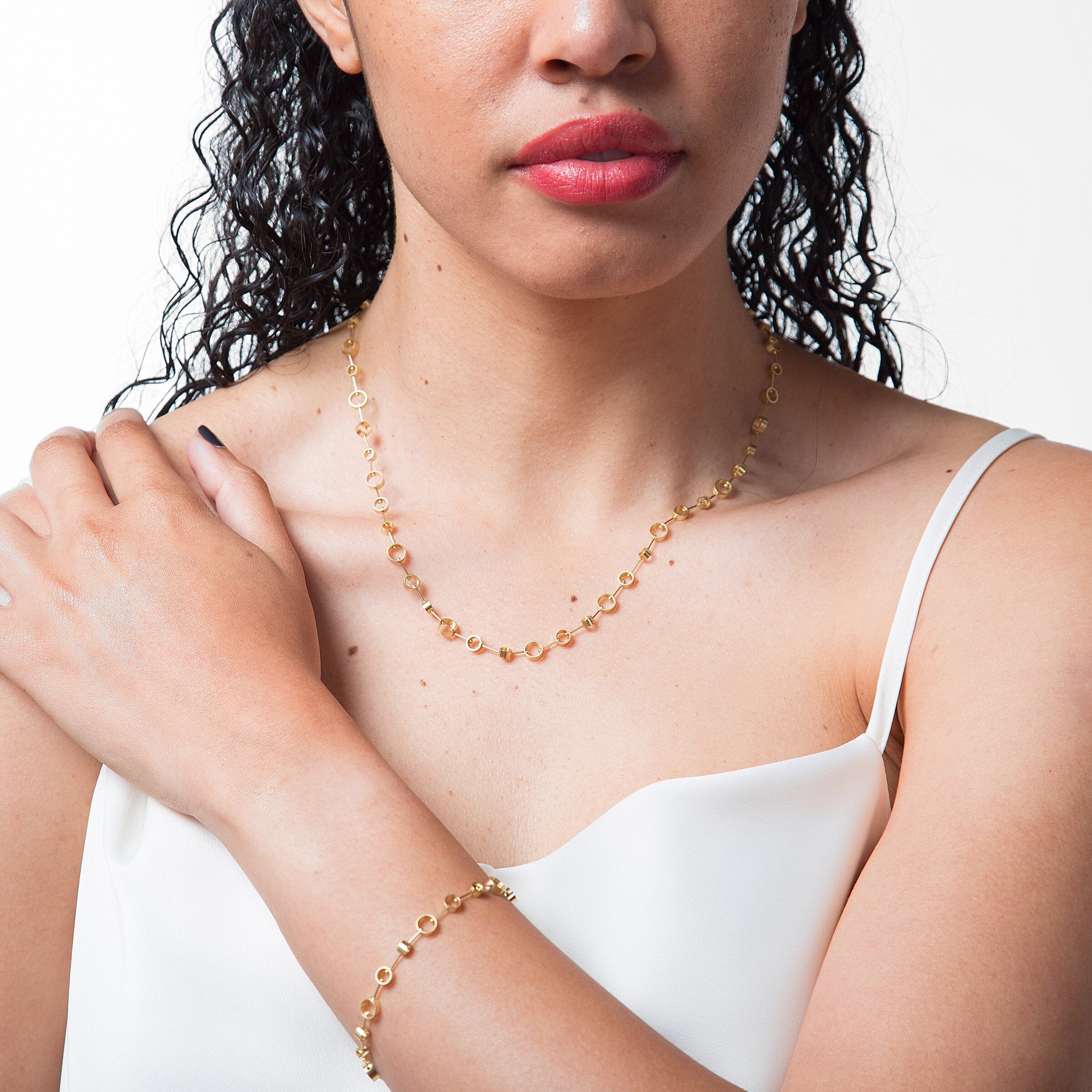 Gold Circles Necklace