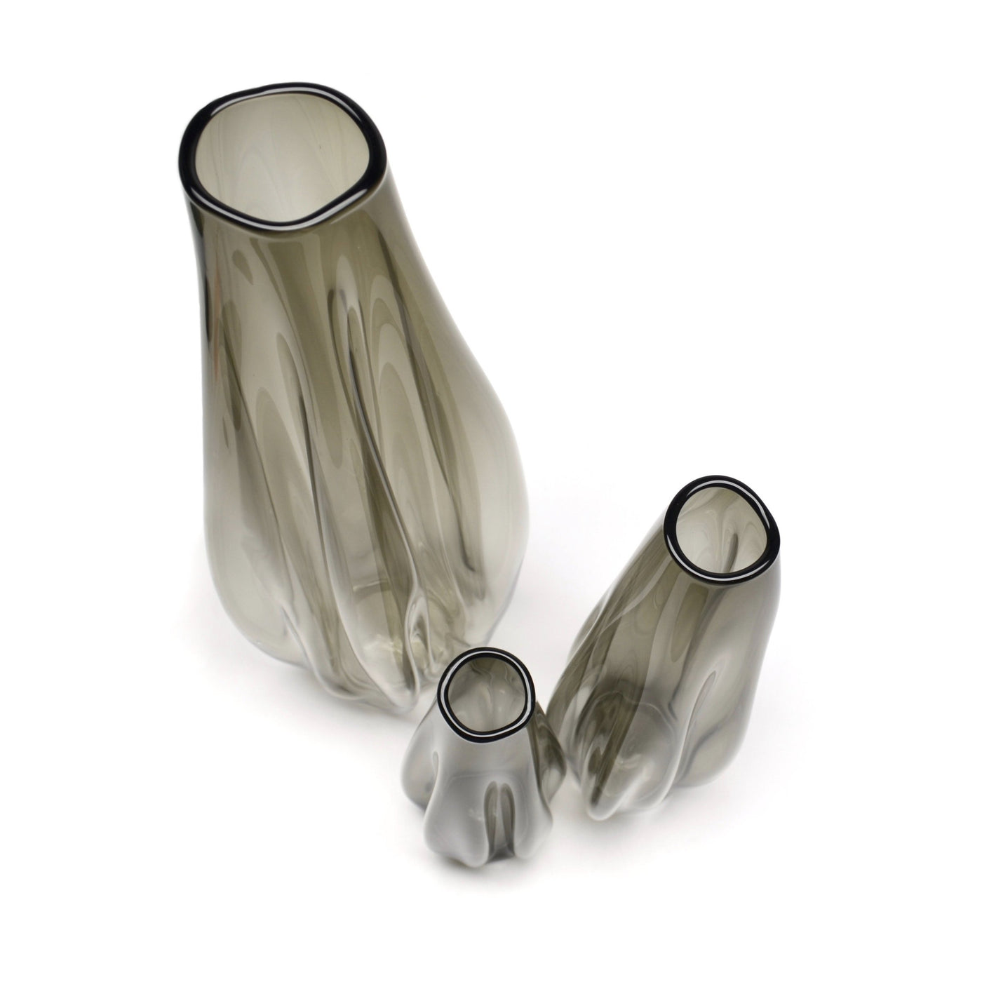 Satin Vase in Gray