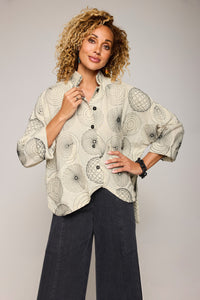 Spiral Embroidery Shirt