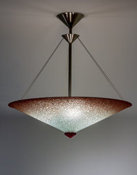 Rose Fade Glass Pendant Chandelier