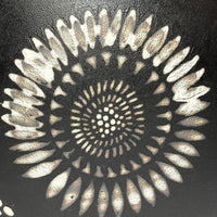 Black Floral Serving Bowl