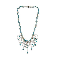 Turquoise & Gold Cable