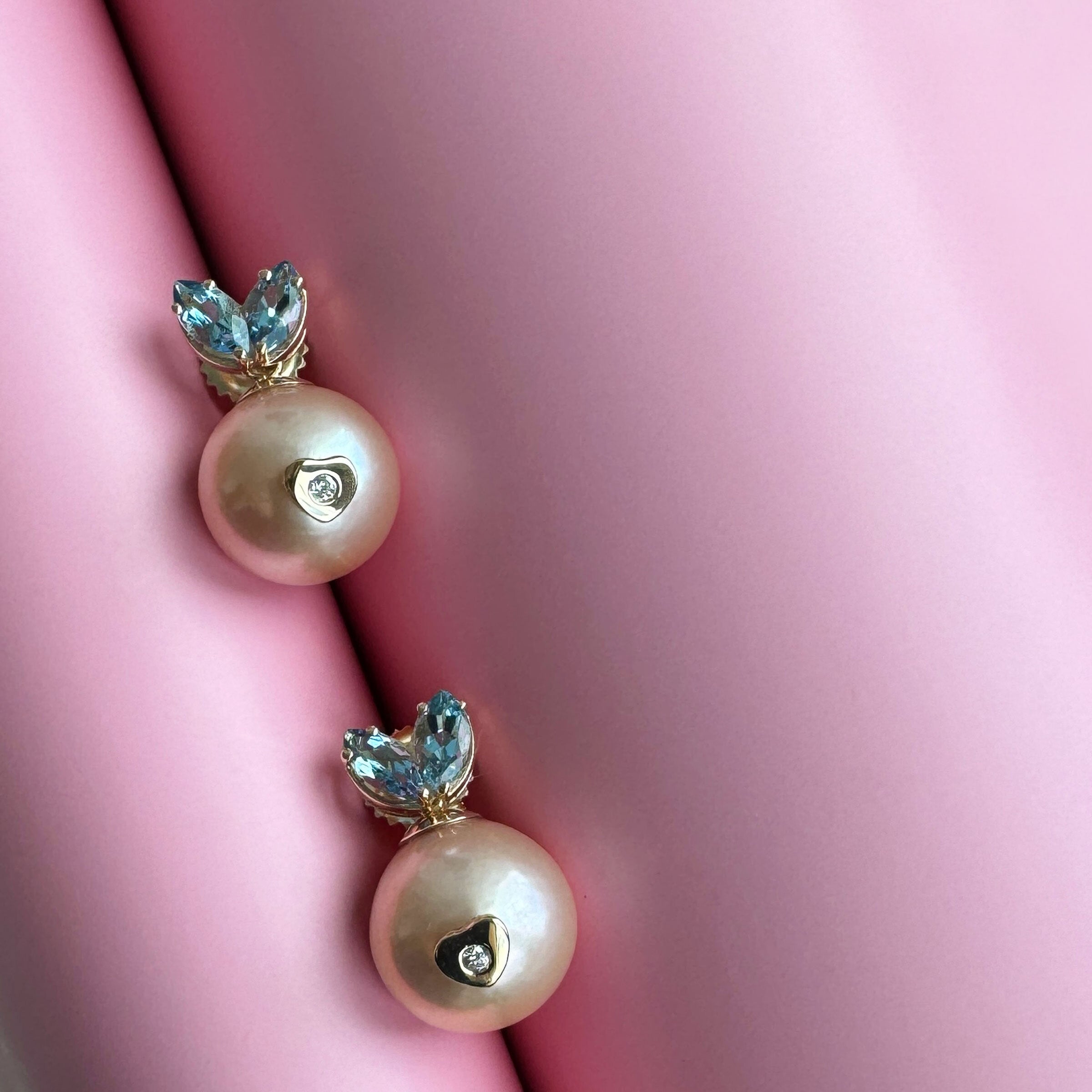 Pearl & Diamond Queen Rabbit Earrings