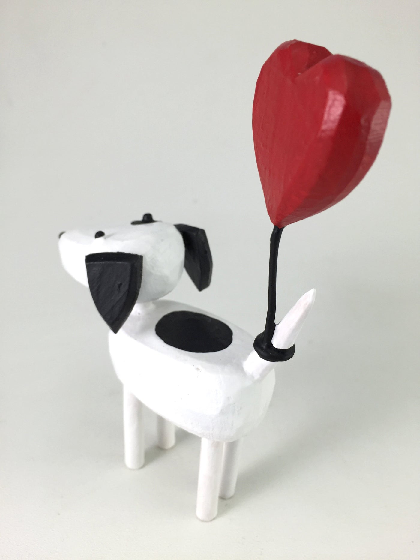 Dogs with Heart Balloons