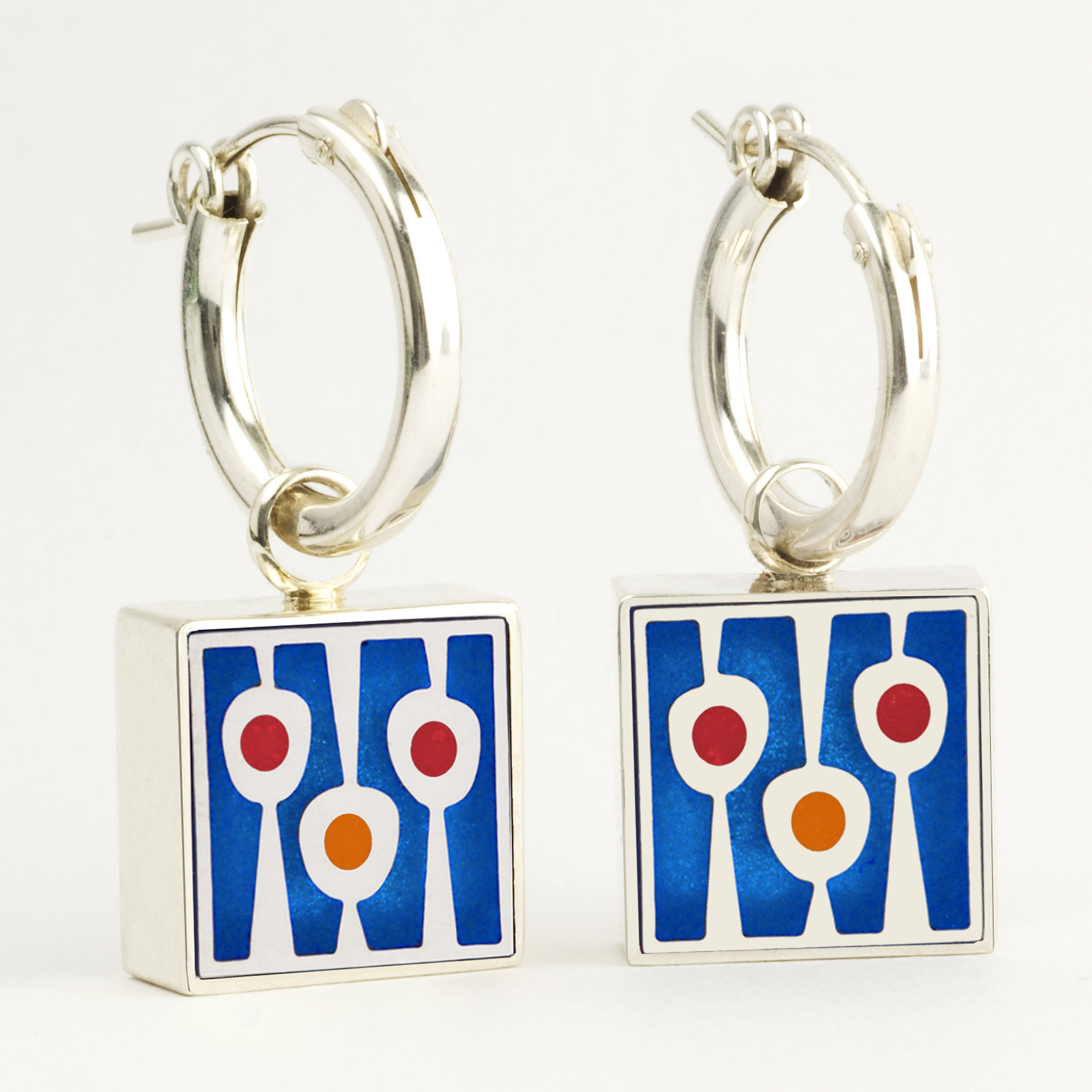 Reversible Squares Hoop Earrings