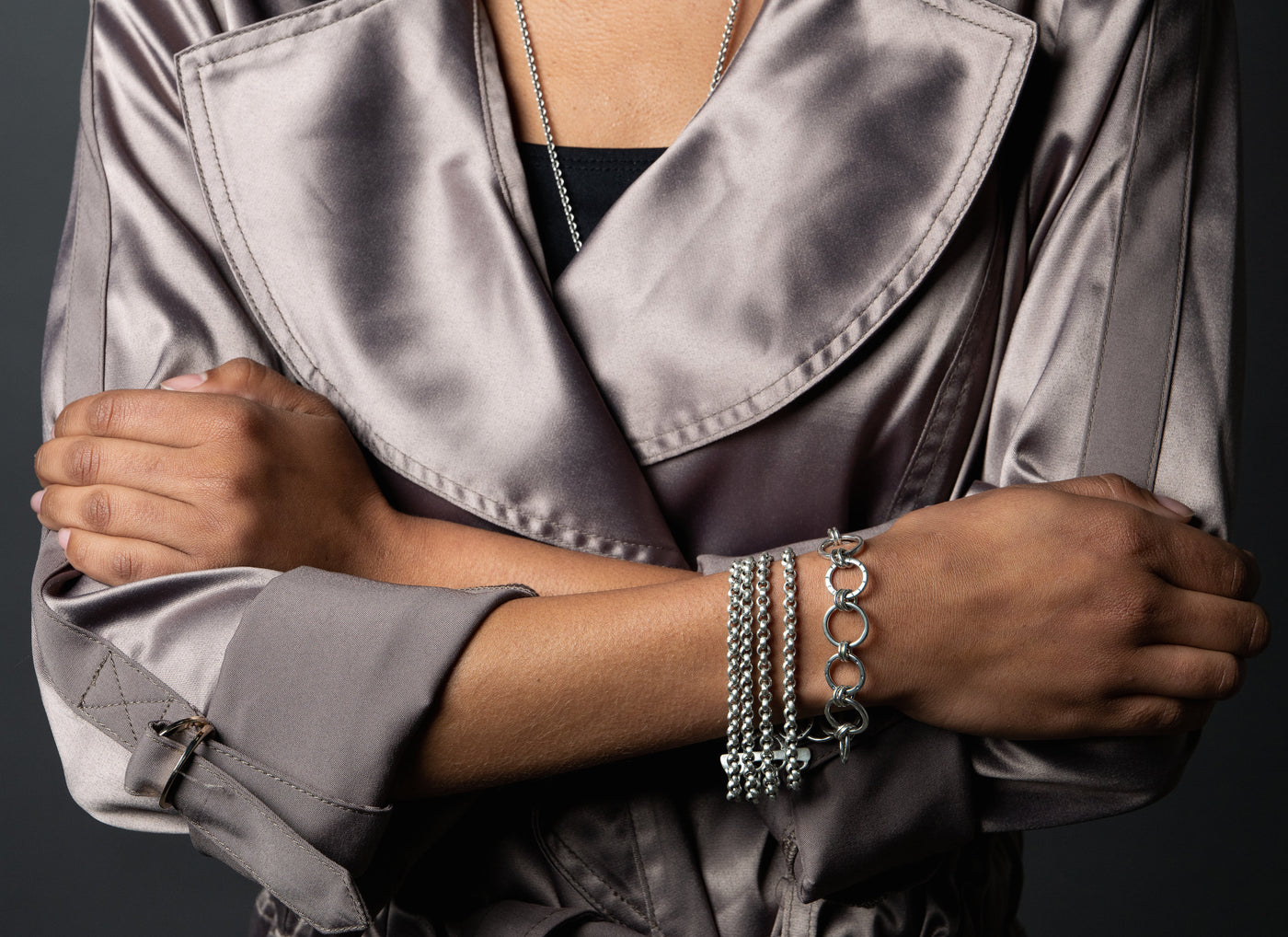 shown with the Stamp Ring Bracelet by jodi brownstein