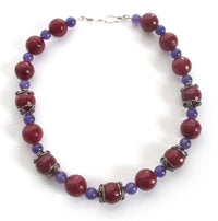 Carnelian and Amethyst Necklace