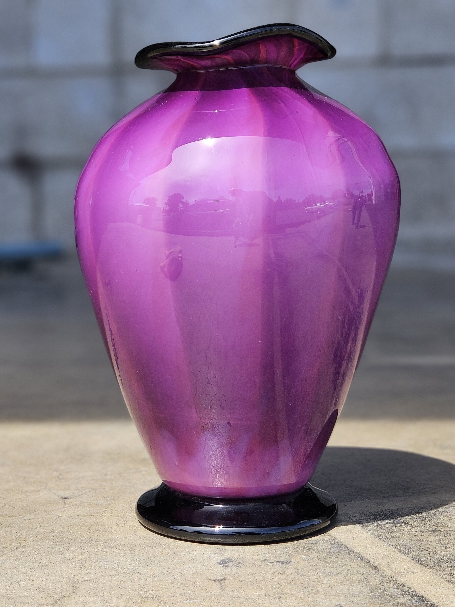 Purple Overlay Urn