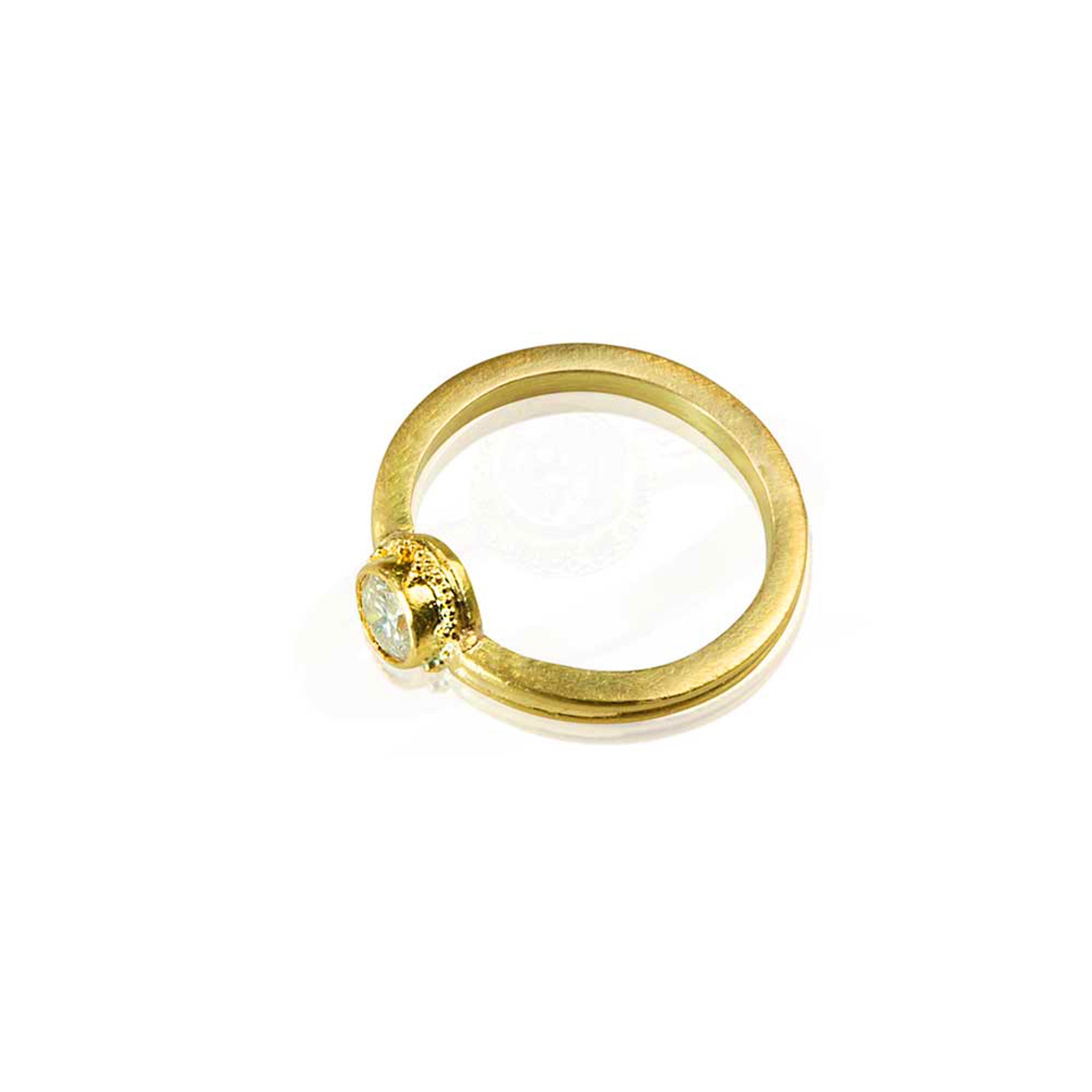 Ancient Echoes Granulated Diamond Ring
