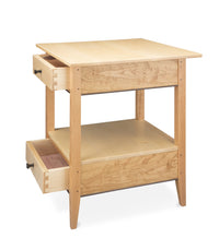 White Birch and Cherry End Table