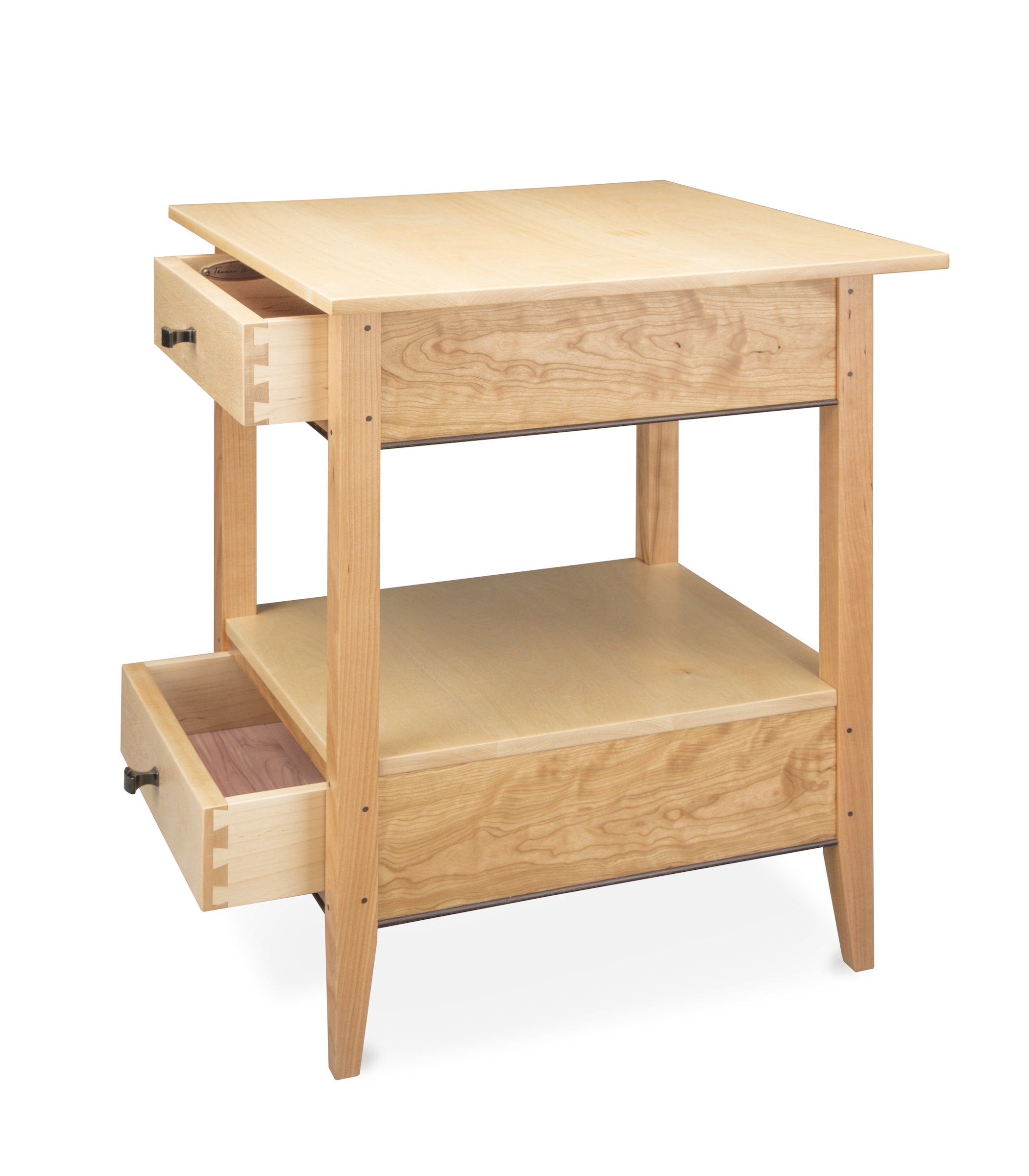 White Birch and Cherry End Table