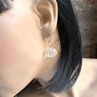Carved Crystal Earrings