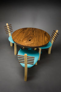 shown with the tripod chairs