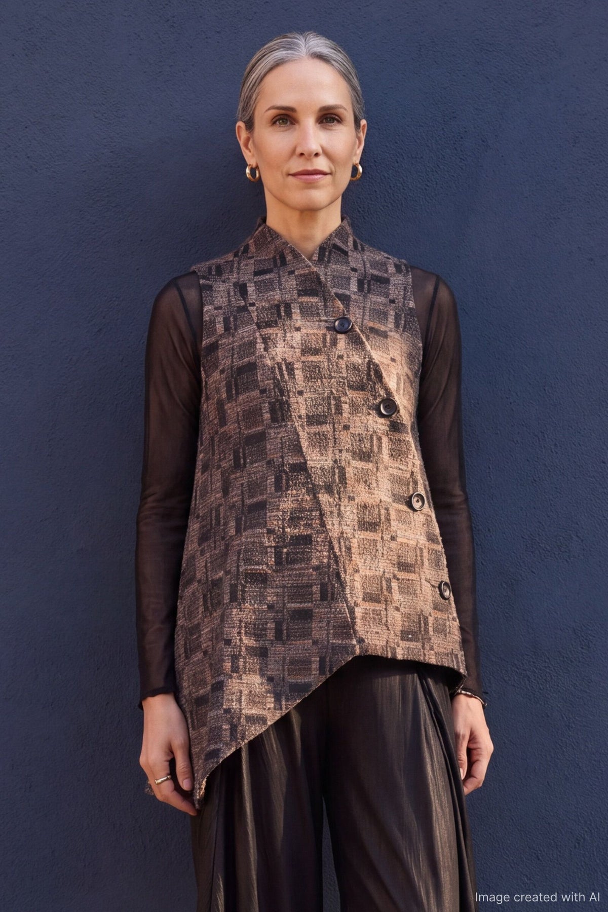 Tapestry Sideswept Vest
