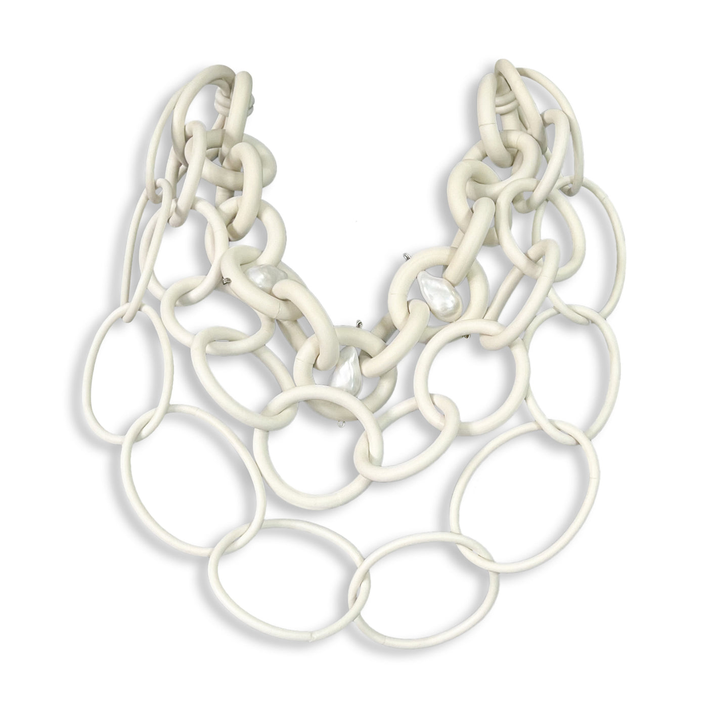 white baroque pearls
